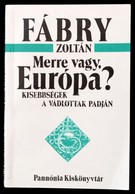 Fábry Zoltán: Merre Vagy Európa. Kissebségek A Vádlottak Padján. Dedikált. Pozsony, 1991. Pannónia. - Unclassified