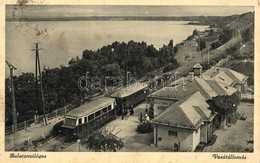 T2/T3 1937 Balatonvilágos, Vasútállomás A DSA (Duna-Száva-Adria Vasút) Sínbuszával (sínautóbusz), Motorkocsi (Rb) - Unclassified