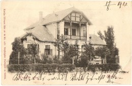 T3 1902 Siófok, Császár Villa. Kiadja Ellinger Ede Cs. és Kir. Udv. Fényképész (EB) - Zonder Classificatie