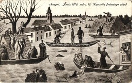 ** T3 Szeged, 1879-es Szegedi árvíz. Rausnitz Festménye Után (EB) - Zonder Classificatie