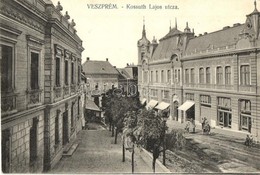 T2 1912 Veszprém, Kossuth Lajos Utca. Kiadja A Pongrácz Dohánytőzsde - Unclassified