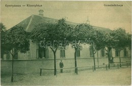 T2/T3 1909 Gyertyámos, Gertianosch, Gertiamos, Carpinis; Gemeindehaus / Községháza. W. L. 1400. / Town Hall (EK) - Unclassified