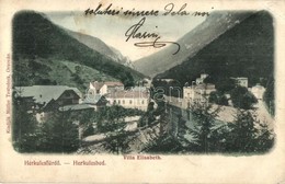 T2/T3 1907 Herkulesfürdő, Baile Herculane; Villa Elisabeth. Kiadják A Müller Testvérek / Villa (EK) - Unclassified