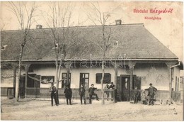 T3/T4 1910 Mézged, Meziad; Községháza / Town Hall (kopott Sarok / Worn Corner) - Unclassified