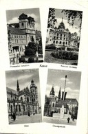 * T2/T3 Kassa, Kosice; Dóm, Premontrei Templom, Nemzeti Színház, Országzászló / Churches, Theatre, Hungarian Flag (EK) - Unclassified