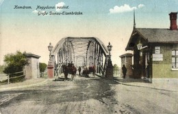 T3 1916 Komárom, Komárno; Nagy Dunai Vashíd / Große Donau-Eisenbrücke / Danube Bridge (r) - Zonder Classificatie