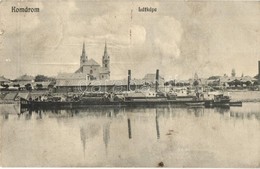 T2/T3 Komárom, Komárnó; Dunai Látkép / Dunaj, Steamship - Unclassified