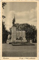 * T2/T3 Komárom, Komárno; 12. Gyalogezred Hősök Emlékműve / Hungarian 12th Infantry Regiment Heroes' Statue (EK) - Unclassified