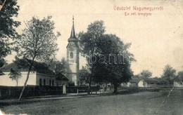 T4 1909 Nagymegyer, Velky Meder; Utcakép, Református Templom. W. L. (?) 101. / Street View With Calvinist Church (EM) - Unclassified