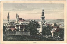 T2/T3 Nyitra, Nitra; Látkép A Püspöki Vár Felől, Templomok. Kiadja G. Jilovsky / General View From The Bishop's Castle,  - Unclassified