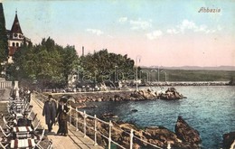 * Abbazia - 3 Régi Városképes Lap / 3 Pre-1945 Town-view Postcards - Zonder Classificatie