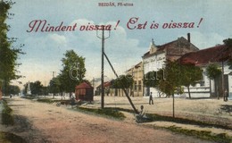 ** T2 Bezdán, Fő Utca, Szálloda és Vendéglő 'Mindent Vissza! Ezt Is Vissza!' Felirattal. Kelsch Jakab Kiadása / Main Str - Sin Clasificación