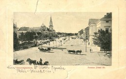 T4 1917 Nagykikinda, Kikinda; Ferenc József Tér, Piac, Lovaskocsik. W. L. Bp. 2129. / Square, Market, Horse-drawn Carria - Sin Clasificación