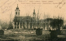 T2 1908 Zimony, Zemun, Semlin; Erzsébet Sétatér Templomokkal. W.L. 905. / Perivoj / Elisabeth Park / Park With Churches - Unclassified