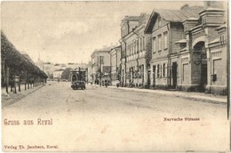 ** T2/T3 Tallinn, Reval; Narvsche Strasse. Verlag Th. Jacobson / Street View With Tram (EK) - Sin Clasificación