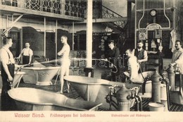 ** T2/T3 Dresden, Weisser Hirsch Sanatorium Dr. Lahmann, Frühmorgens Bei Lahmann, Wechseldouche Und Rückenguss / Early M - Non Classés