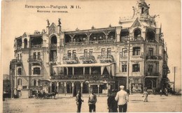 ** T4 Pyatigorsk, Kazennaya Gostinitsa / Public Hotel, Stremmer's Cinema, Shops. Phototypie Scherer, Nabholz & Co. (vágo - Unclassified