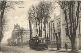 T2 Belgrade, Street View With Tram + K.u.K. Feldkanonenbatterie Nr. 6/11. - Non Classés