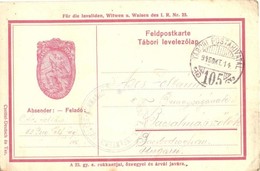 T2/T3 1916 K.u.K. I. R. Nr. 23. Feldpost 632. / Osztrák-magyar 23. Honvéd Gyalogezred Jelvény Képe Tábori Postai Levelez - Zonder Classificatie