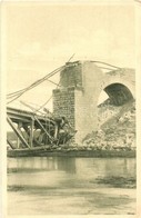 ** T2 Weltkrieg 1914-1916.  Gesprengte Eisenbahnbrücke Am Strypa-Fluss / Vyhozeny Zeleznicní Most Na Rece Strype 1915 /  - Unclassified