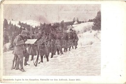 ** T2/T3 Ukrainische Legion In Den Karpathen. Patrouille Vor Dem Aufbruch. Jänner 1915. Offizielle Karte Der Zentralleit - Zonder Classificatie