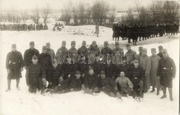 T2/T3 1915 Osztrák-magyar Katonák és Oktatók Kiképző Gyakorlaton Télen Budapesten / WWI Austro-Hungarian K.u.K. Military - Unclassified