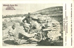 ** T2 Kriegsbildkarte Nr. 38. Vom Südlichen Kriegsschauplatz: Eine Vorgeschobene Maschinengewehrabteilung Im Feuer. Krie - Unclassified
