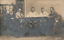 ** T2 1917 Magyar Szocialisták A Stockholmi Békekonferencián: Buchinger, Dr. Kunfi, Garami, Weltner, Bokányi. Vajda M. F - Sin Clasificación