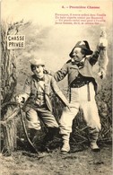 ** Premiere Chasse / Hunting Postcard Series - 4 Old Postcards - Unclassified
