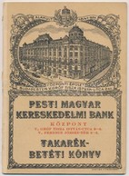 Budapest 1937-1944. 'Pesti Magyar Kereskedelmi Bank' Betétkönyv, Több Kitöltött Oldallal. - Sin Clasificación