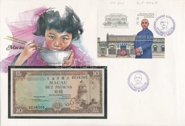 Makaó 1984. 10P Borítékban, Alkalmi Bélyeggel Bélyegzésekkel T:I
Macau 1984. 10 Patacas In Envelope With Stamps C:UNC - Unclassified