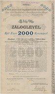 Budapest 1916. 'Pesti Hazai Első Takarékpénztár-Egyesület' Nyeremény-kötvénye 2.000K-ról, Szárazpecséttel, Bélyegzéssel  - Non Classés