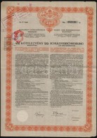 1914. 'Budapest Székesfőváros' 4 1/2%-os Kötelezvény Bemutatóra 480K-ról (5x) Magyar és Német Nyelven, Szárazpecséttel,  - Non Classés