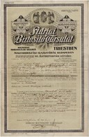 Budapest 1925. 'Adria Biztosító Társulat' Névre Szóló Biztosítási Kötvénye 1000$-ról + A Kötvényhez Való Adóselvél-másol - Non Classés