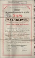 Budapest 1946. 'Pesti Hazai Első Takarékpénztár-Egyesület' 7 1/2%-os Záloglevél 500$-ról (2x), Sorszámkövetők, Szárazpec - Unclassified