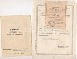 1949. '5 éves Tervkölcsön' Jegyzési Igazolások (2x) + 1950. 'Békekölcsön' Jegyzési Igazolás + 1954. 'Ötödik Békekölcsön' - Non Classés