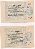 Budapest 1965. 'VIT' Sorsjegy 3,5Ft értékében (3x) Közte 2db Sorszámkövetők T:II,III - Non Classés