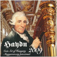 2009. 5Ft-200Ft 'Haydn' (7xklf) Forgalmi érme Sor, Benne 'Joseph Haydn' Ag Emlékérem (12g/0.999/29mm) T:PP Kis Patina 
A - Unclassified