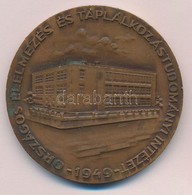 1969. 'Országos Élelmezés és Táplálkozástudományi Intézet / Az Intézet 20 éves Jubileumára' Kétoldalas Br érem (60,5mm)  - Sin Clasificación