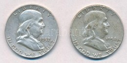 Amerikai Egyesült Államok 1950-1951. 1/2$ Ag 'Franklin' (2xklf) T:2-3
USA 1950-1951. 1/2 Dollar Ag 'Franklin' (2xdiff) C - Sin Clasificación