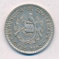 Guatemala 1962. 50c Ag T:2
Guatemala 1962. 50 Centavos Ag C:XF
Krause KM#264 - Unclassified
