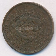 Kínai Császárság 1907. 10c Cu T:2,2-
Chinese Empire 1907. 10 Cash Cu C:XF,VF - Unclassified