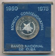 Kuba 1975. 5P Ag, Eredeti Kék Tokban T:1 (eredetileg PP)
Cuba 1975. 5 Pesos Ag, In Original Blue Case C:UNC (originally  - Unclassified