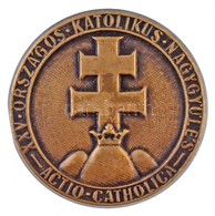 1934. 'XXV. Országos Katolikus Nagygyűlés - Actio Catholica' Br Lemezjelvény (34mm) T:2 - Unclassified
