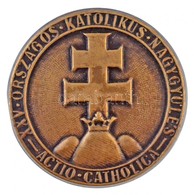 1934. 'XXV. Országos Katolikus Nagygyűlés - Actio Catholica' Br Lemezjelvény (34mm) T:2 - Non Classés