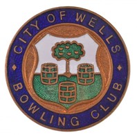 Nagy-Britannia DN 'City Of Wells - Bowling Club' Zománcozott Bowling Klub Jelvény (26mm) T:1-
Great Britannia ND 'Victor - Unclassified