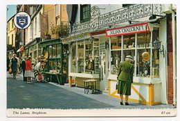 U.K -- BRIGHTON --The Lanes  (animée ,commerces ) --blason -- - Brighton