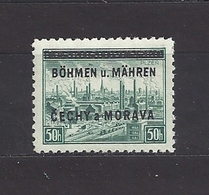 Bohemia & Moravia 1939 MH * Mi 7 Sc 7 Stamps Of CSR Plzen Overprinted In BÖHMEN U. MAHREN C5 - Neufs