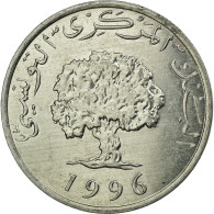 Monnaie, Tunisie, 5 Millim, 1996, Paris, TTB, Aluminium, KM:282 - Tunisia