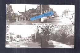 RP GREETINGS FROM EALING MULTIVIEW BY W EDWARDS RARE PERIOD UNUSED - London Suburbs